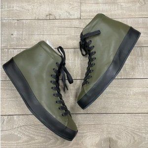 Rag & Bone Mens RB1 HIGH TOP SNEAKERS Army Green